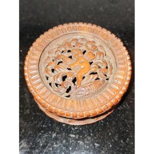 Circular Box In Corozo D Period Circa 1800