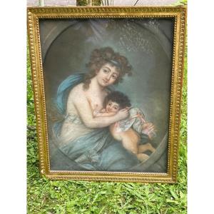 Pastel Venus And Love Louis XVI Period