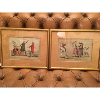 Pair Of Revolutionary Engravings