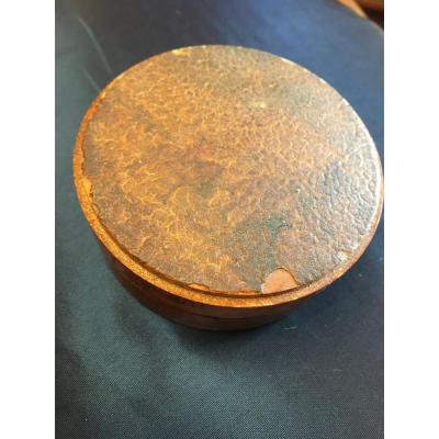 Boîte En Loupe à Décor De Scène De Genre Peinte Dans Le Goût Du Vernis Martin Epoque Fin XVIII