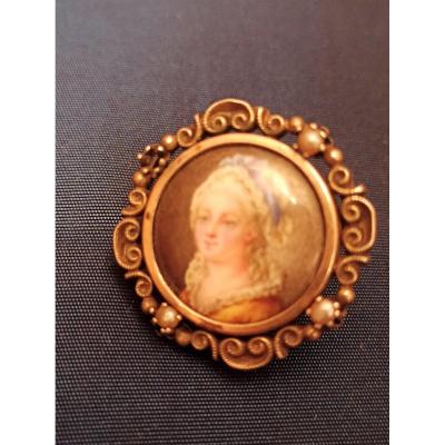 Brooch Decorated With A Portrait Of Marie Antoinette