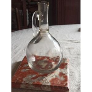 Baccarat Crystal Wine Decanter Decorated With The Arms Of The Bordeaux Wine Academy