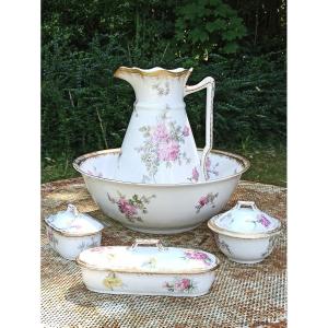 Limoges Porcelain Toilet Trim Circa 1900