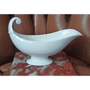 Sauceboat In White Porcelain From Sèvres, Nineteenth Time
