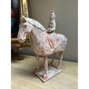 Large Chinese Equestrian Statue (19th Century)
