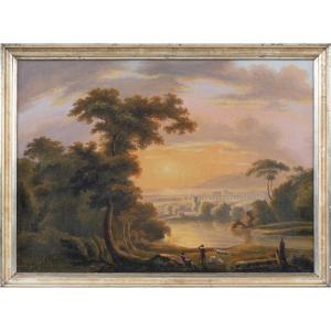 Romantic Landscape, Bernhard Freuler (1820-1830)