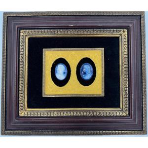 Two Framed Cameo Portraits (1880-1900)