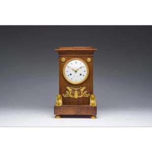 Mahogany Clock, Empire Style, Colin, Paris (1804-1810)
