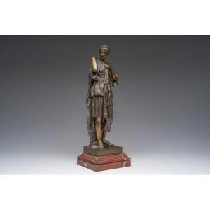 Bronze Statue Of Diane De Gabbi, After Gabriel Sauvage, France (1860-1880)