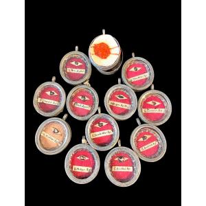 Rare Complete Set Of 12 Sealed Thecae – Relics Of The Twelve Apostles – 19th Century