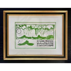 Pierre Alechinsky Original Lithograph – The Ammonite's Dream