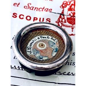 Theque Reliquary - Relic Of Saint Vincent De Paul - Episcopal Certificate Bruges 1935