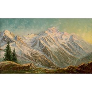 « Vue Du Mont-Blanc » -Adolphe Roberty