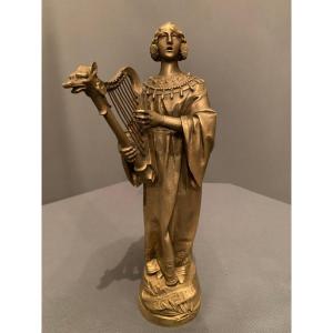 Bronze  « Sainte-Cécile » - Adolphe  Rivet .
