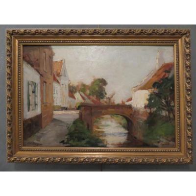 Oil S / Panel By Paul Michel Dupuy (1869-1949) 