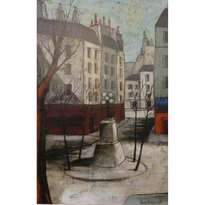 Oil On Canvas By Nubar Bedrossian (1926-1992)