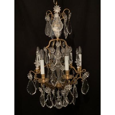 Cage Shaped Chandelier From Home Baccarat