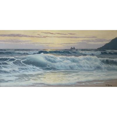 Marine - tabieau -  « Les Deux Frères » - Edouard Mandon – (1885-1977)