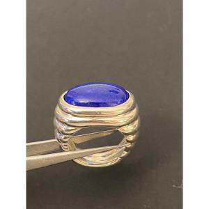 Silver And Lapis Lazuli Ring