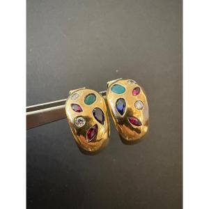 Vintage: Pair Of 925/1000 Silver Ear Clips