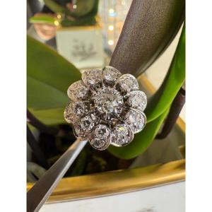 Ring In 750/1000th White Gold And Diamonds.