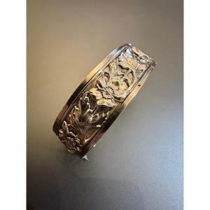 Antique Semi-rigid Silver Bracelet 800/1000 Eme