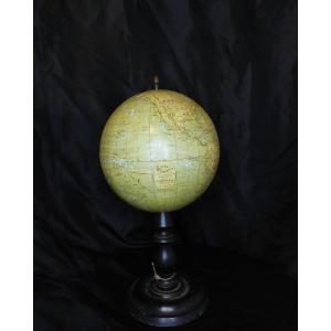Antique Terrestrial Globe By J. Lebegue & Cie Paris - Late 19th Century