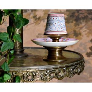 Porcelain Pyrogen Mounted On Dish.
