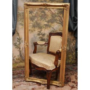 Important Carved Frame In Wood And Golden Stucco In Regency Style - Louis XV,