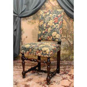 Louis XIII - Louis XIV Style Chair In Walnut