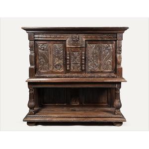 Credenza Composed Of 16th And 17th Century Elements In The High Renaissance Style, Remodeled In The 19th Century