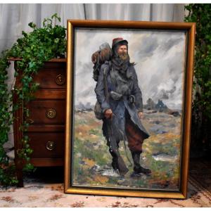 R. Burel, Soldier, Military Personnel Of The First World War 1914-1918, Infantryman In Uniform