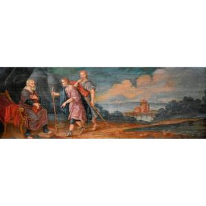 The Annunciation To King Herod Of The Birth Of The Child Jesus, Religious Painting, Biblical Scene