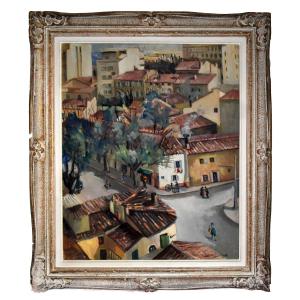 Juliette Bonnet, Scene From A View Of Marseille At The Corner Of Rue Herriot And Rue Mermoz, Montparnasse Frame