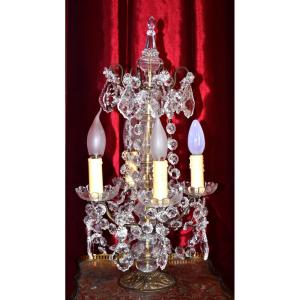 Large Louis XV Style Girandole With Four Light Arms, Tassels And Cups   
