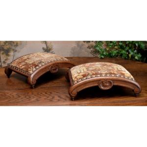 Pair De Repose Pieds , Petits Tabourets , Bout De Pied ,