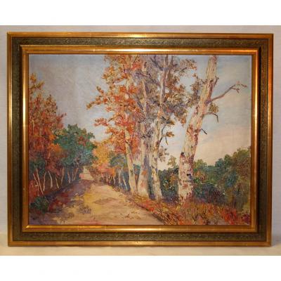 Tableau, Peinture , Paysage Signé R. Leger