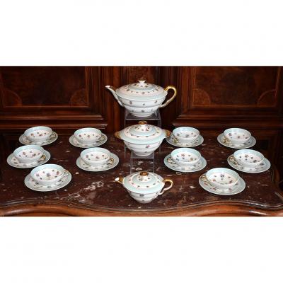 Giraud Brousseau Period 1959, Limoges Porcelain Coffee Service
