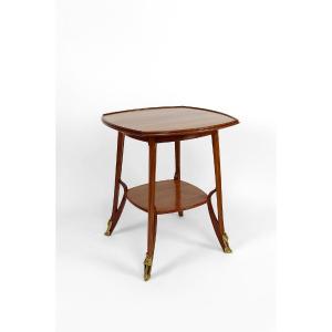 "olga" Pedestal Table By Louis Majorelle In Mahogany, France, Circa 1900
