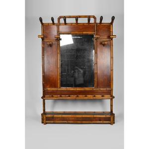 Japanese Style Cloakroom / Coat Rack Attributed To Perret & Vibert, Circa 1880