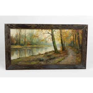 Autumn Landscape, Impressionist Painting By Kees Terlouw, France, Circa 1910
