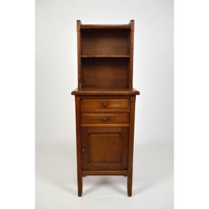 Art Nouveau Bedside Table By Mathieu Gallerey In Mahogany, Circa 1920