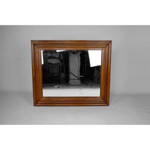 Large Napoleon III Mirror In Molded Oak, France, Circa 1860
