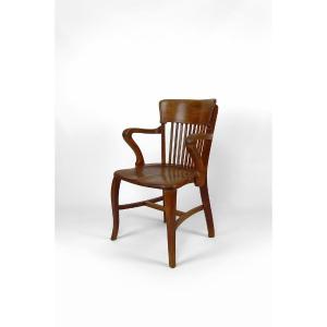 American Oak Office Chair, Usa, Circa 1900