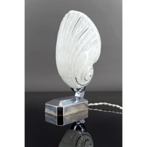 Art Deco Modernist "shell" Lamp, France, Circa 1930