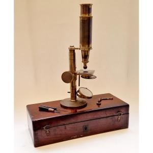 Buron Type Compound Microscope, Circa 1850