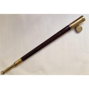 Large Mahogany/brass Telescope, 1m, C. 1860