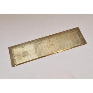 Rectangular Protractor By Watkins, Circa 1760