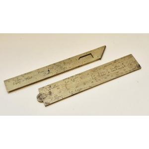 Proportional Compass And Half-foot By Quillet, C. 1770