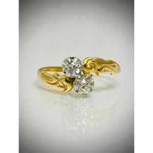 You And Me Art Nouveau Diamonds Ring